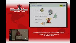 Side Channel Analysis on Embedded Systems Impact and Countermeasures   Job de Haas
