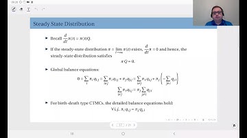 14.09 Steady State Distribution of a Continuous Time Markov Chain