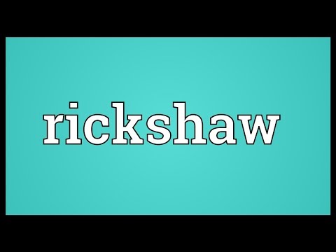 Rickshaw In A Sentence