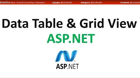What is a DataTable in C# ASP.NET || How to use Gridview || How to fill rows in DataTable