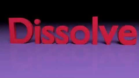 Blender: dissolve animation