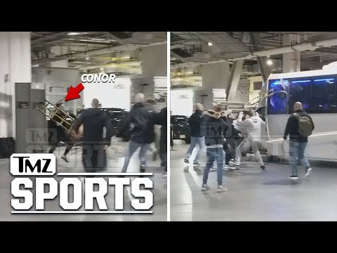 Insane Alternate Angle of Conor McGregor Bus Attack | TMZ Sports