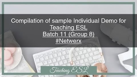 NETWERX BATCH 11 (GROUP 8) INDIVIDUAL DEMO COMPILATION