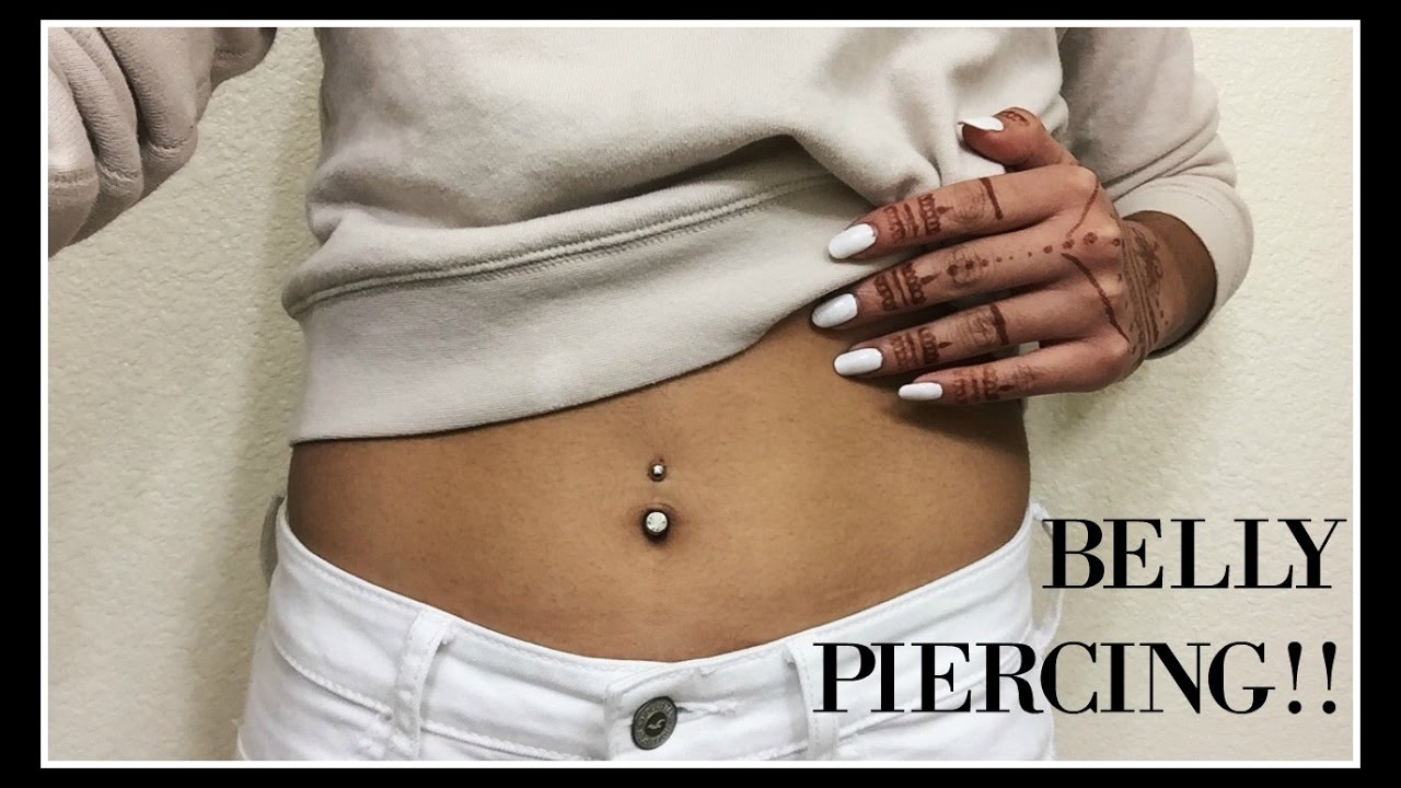 I Got My Belly Button Pierced Vlog Youtube 