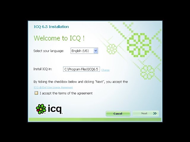 icq setup sound