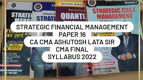 Review of SCM CMA FINAL| CA CMA Ashutosh Lata Sir- Costing Faculty