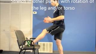 Passive and Active Hamstring self stretch and variations