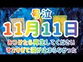 【号泣】見つけたら再生してください 11月11日から起こること #カードリーディング