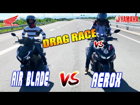 Video Honda Airblade 150 vs Yamaha Aerox 155 | Drag race - youtube