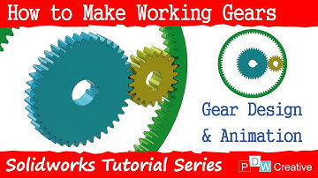 Solidworks spur gear design and animation