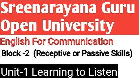 English For Communication Exam Oriented Class Block-2 unit-1