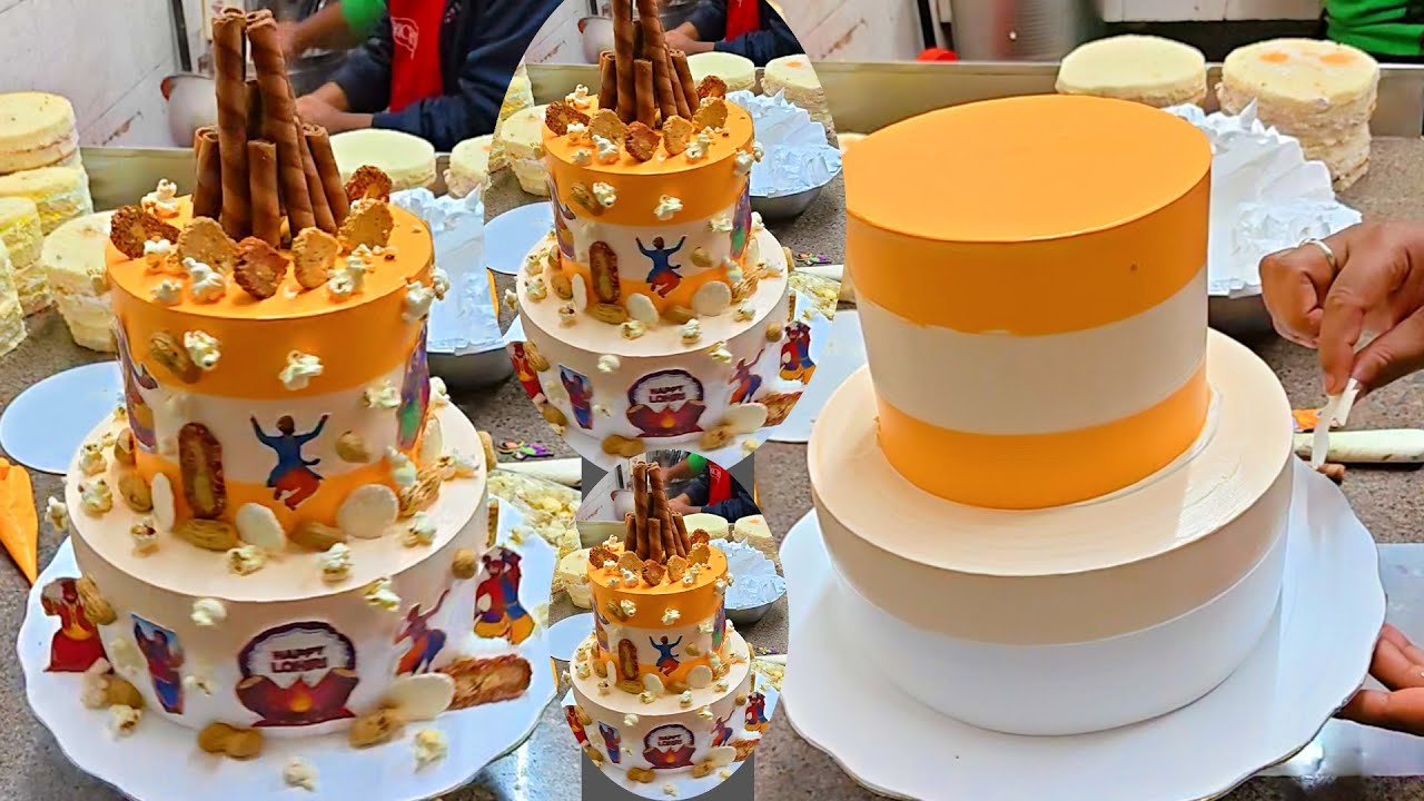 Lohri Special Cake Design/Two Tier Lohri Cake Design/Makar Sankranti Special Cake Designs 2026