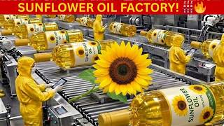 Inside the World’s Largest Sunflower Oil Factory 🌻 Full Manufacturing Process