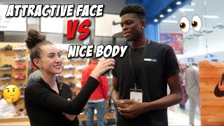 ATTRACTIVE FACE VS NICE BODY 😰 PUBLIC INTERVIEW