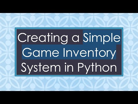 Creating a Simple Game Inventory System in Python