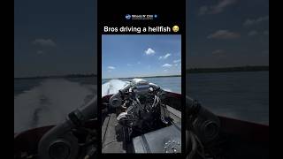 Hellcat boat? 🤣 #hellcat #srt #carmemes #carguy #boat #fishing #twinturbo #engineswap #cartok #fyp
