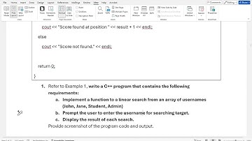CIS-5 Unit 7 Lecture and Programming Exercises: Search, Sort Algorithm and Vector in C++