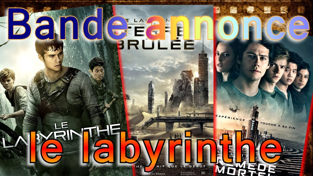 Bande annonce le labyrinthe, le labyrinthe 2, le labyrinthe 3 série de