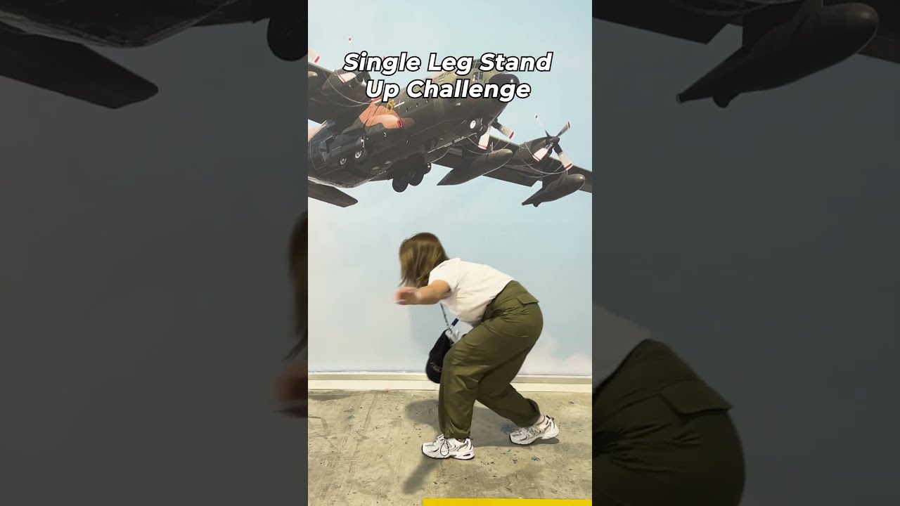Rising to the challenge One leg one goal See how we fair at the single leg stand up challenge