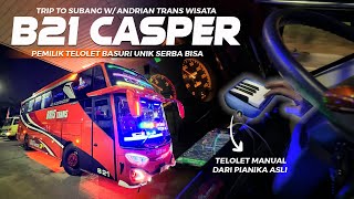 [ BUS DENGAN TELOLET BASURI PALING UNIK DAN KREATIF ! ] Trip With Bris Trans B21 Casper