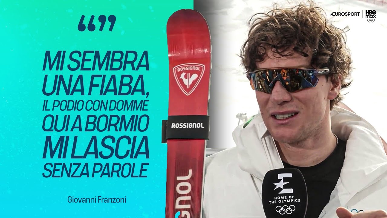 🎙️GIOVANNI FRANZONI si emoziona dopo l'argento in Discesa Libera | 