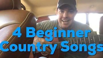 4 Beginner Guitar Country Songs Easy to Play | Country Song Teacher