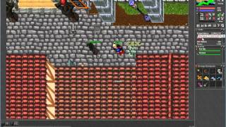 Tibia - Zanera Server - Killing Lvl 207 Mage Black Skull (Decent Loot)