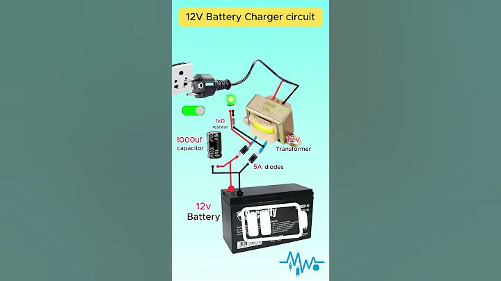 ⚡12V Battery Charging Circuit with 220V AC #Shorts #charger # battery  #transformer #diyelectronics thumbnail