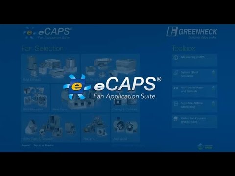 eCAPS® Online Fan Selection Suite