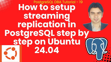 How to setup streaming replication in PostgreSQL step by step on Ubuntu 24.04 #postgresql #replica