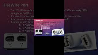 FireWire Port@Uni_Tech-ICT#shorts #shortsvideo #adapter #firewire#technology #computernetwork