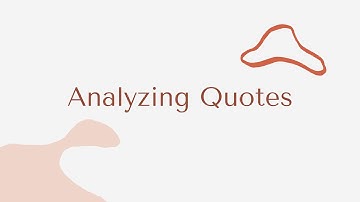 Analyzing Quotes