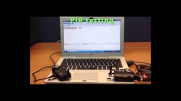 AvantCom Wireless RS232 ADV with PIR sensor testing