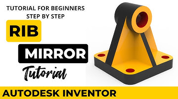 Autodesk Inventor 2026 Tutorial voor beginners - Oefening 17 Rib en spiegel