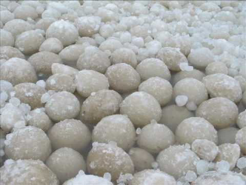 Frozen Ice Balls of Lake Michigan And Stroomi Beach