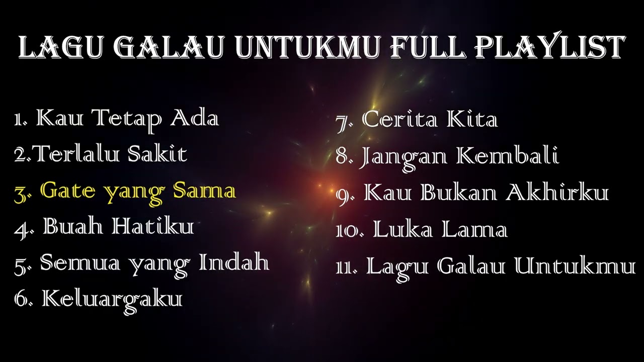 Lagu Galau Untukmu Full Playlist