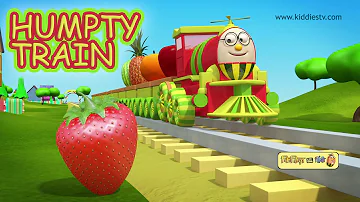 Humpty the fruit train | Humpty the train Goes on a Ride with his Fruit Friends | Kiddiestv Hindi