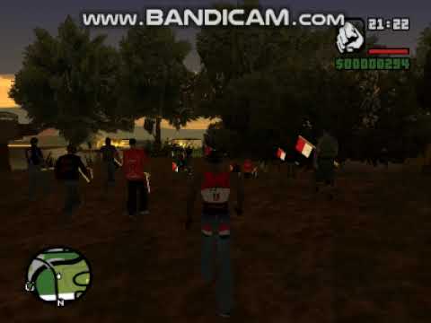 مظاهرات في لعبة Gta San Andreas المصرية
