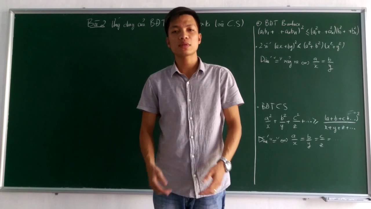 [BĐT] Bài 2: Ứng dụng của BĐT Bunhiacopxki và C.S dạng cộng mẫu (Tiết 1)