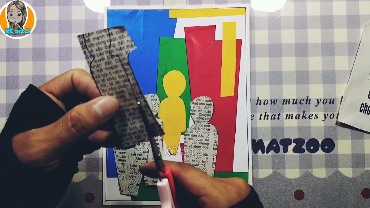 Nghệ thuật tranh cắt dán Collage art - mĩ thuật 8 bài 2 nghệ thuật tranh cắt dán | KCart3