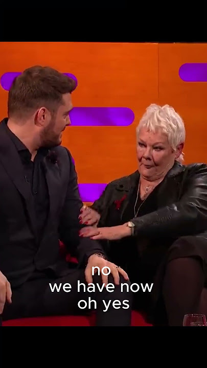 Judi Dench being naughty with Michael Bublé - Graham Norton Show