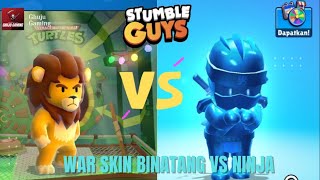 Stumble Guys Live Binatang Vs Ninja Duel Skin In Block Dash . Stumble Guys