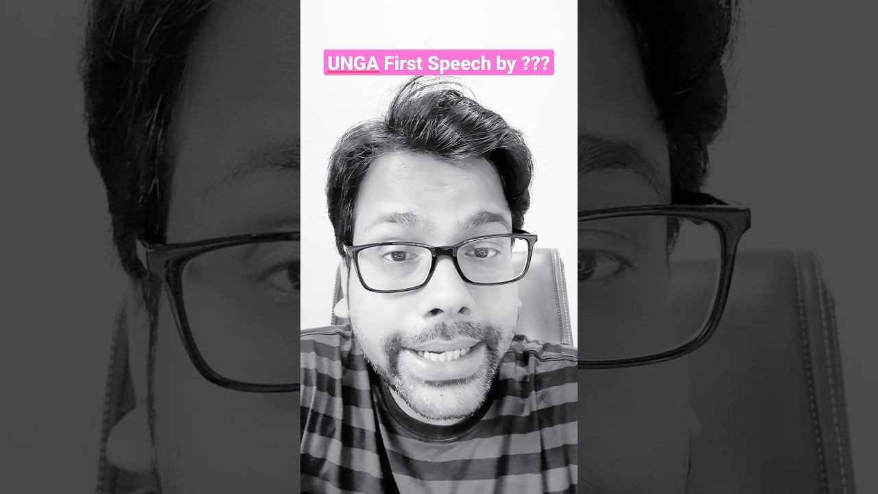 #NewsBite : UNGA First Speech by which ? | #shorts #gkgs