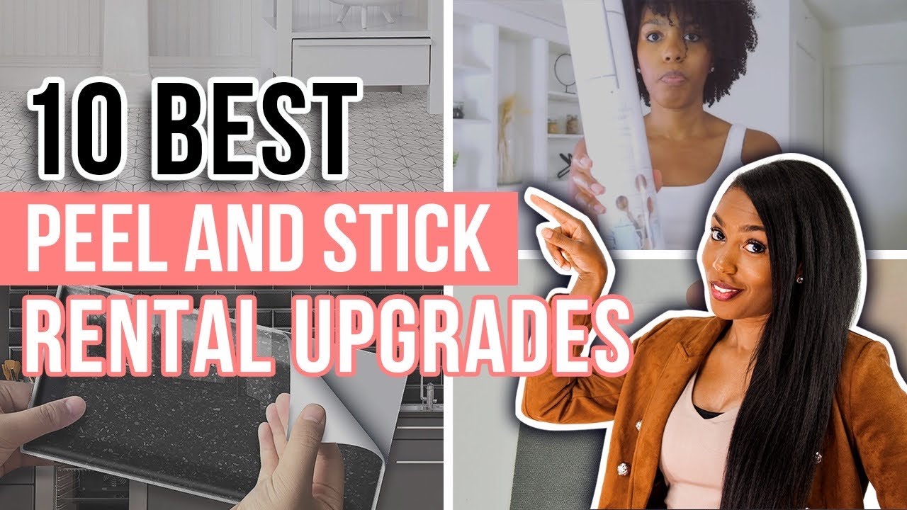 ⁣10 Renter Friendly Peel & Stick Products YOU NEED! | REMOVABLE UPGRADES!