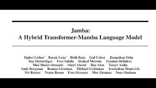 Jamba: A Hybrid Transformer-Mamba Language Model