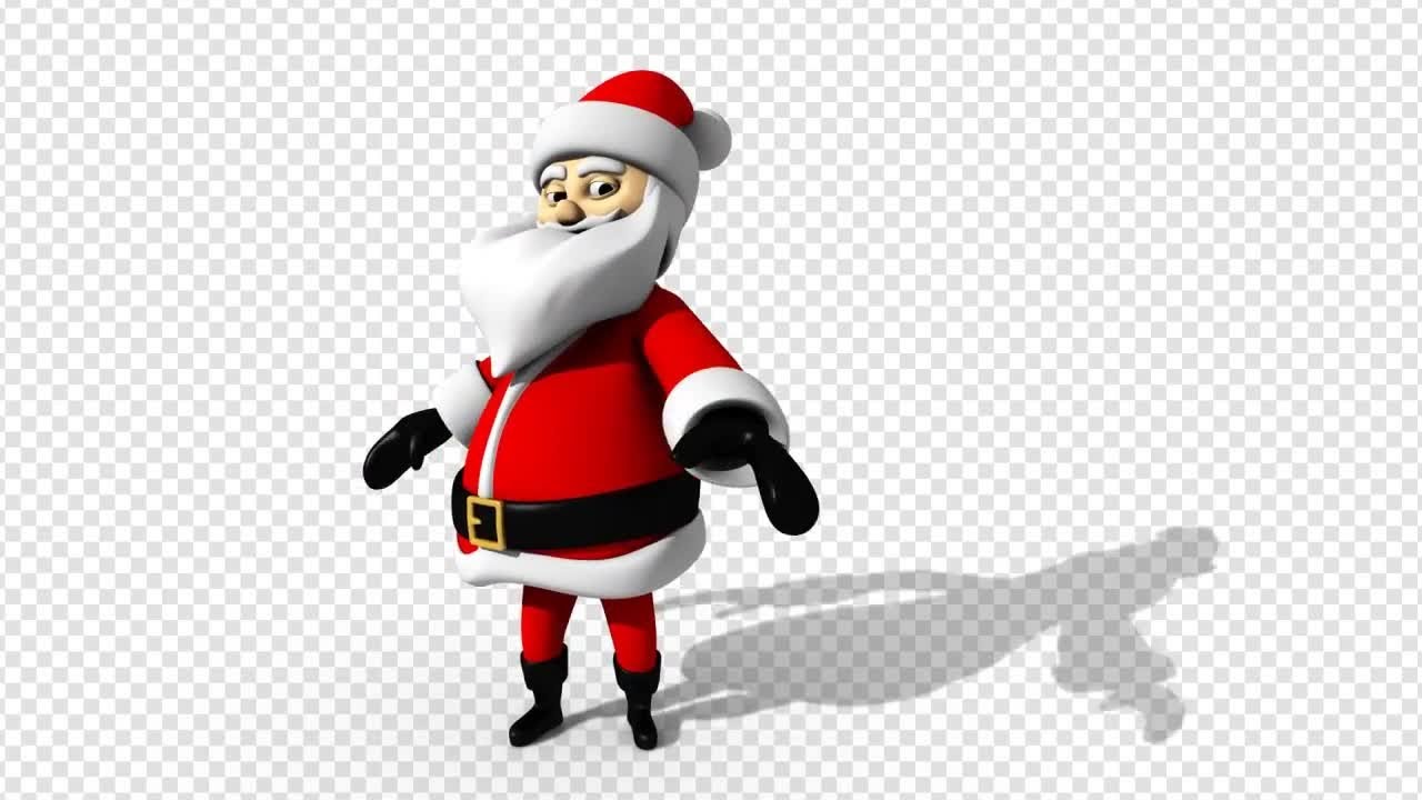 Santa Claus Dancing Stock Motion Graphics - YouTube