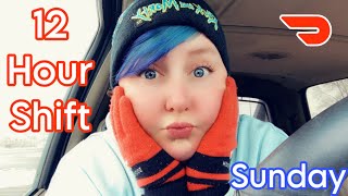 12 Hour Shift *Sunday Ride-Along* (DoorDash)