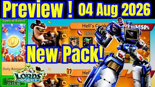 New Hero Pack Tomorrow Reset 04 August 2026 Update Lords Mobile! Previews Monster , Packs, Events screenshot 4