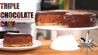 Triple Chocolate Mousse Cake | Layered Chocolate Heaven!