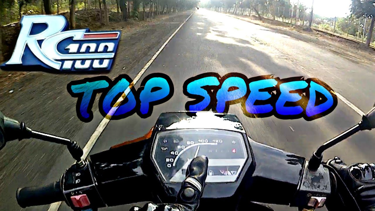 TOP SPEED SUZUKI RC 100 - YouTube